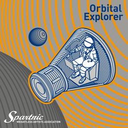 Orbital Explorer - Einladungskarte, Motiv Max Grüter 2016